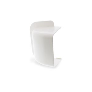 Muurafdekkap 140x90mm wit PVC RAL9001