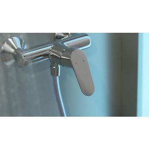 Focus douchekraan chroom 1-hendel hoh 150mm incl. S-koppelingen