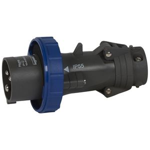 Stekker recht 230V 16A 3-polig IP67 kunststof Hypra