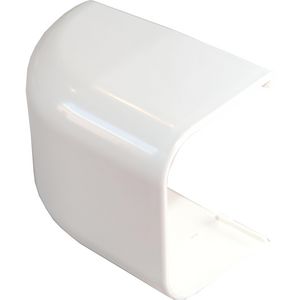 Eindkap 140x90mm wit PVC RAL9001