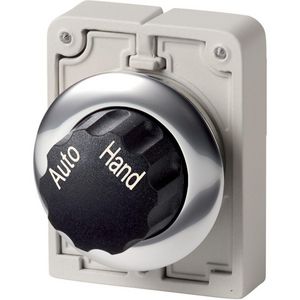 Keuzeschakelaar 30mm vlak 2 standen knop vast M30C-FWR-X91