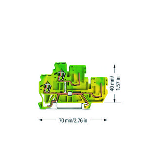 2-draads/2-pins 2-etage basisklem 2-draads/2-pins aa VVE=50