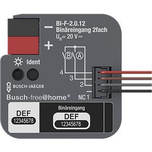 I/O-module bussysteem binaire ingang 2-voudig inb. 2.0.12 (BI-F-2.0.12)