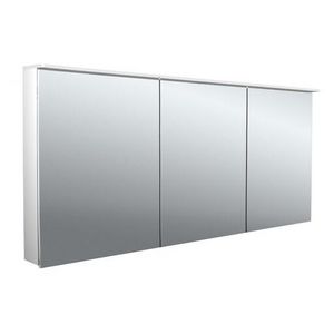 Led-spiegelkast Flat-2 Design 1600mm aluminium opbouw 3 deuren H=711mm