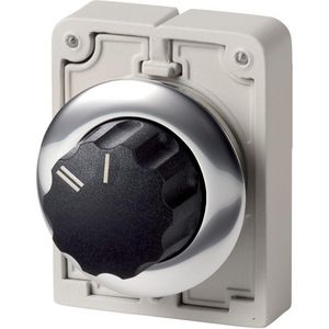 Keuzeschakelaar 30mm vlak 2 standen knop vast M30C-FWR-X92