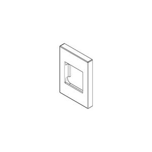 Rozet v. regendouche 78x55x8,5mm Champagne (22kt Goud)