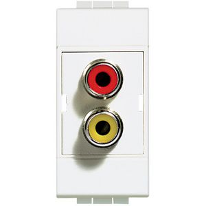 Connector rca Light dubbel-rd/geel- VVE=5
