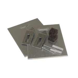 Spiegelbevestiging onzichtbaar (o.a. 2x zelfkl. hechtplaat 100x120mm) voor max. 6kg  / 0,5M²