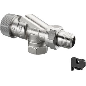Afsluiter thermostatisch dynamisch AQ axiaal 1/2" met vuilfilter