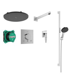 Raindance Alive S Design doucheset 300 1 straalsoort met Ecostat Comfort E incl. iBox universal 2 chroom