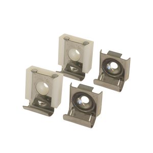 Spiegelklemmen 4-voudig RVS licht model (max. 3kg)