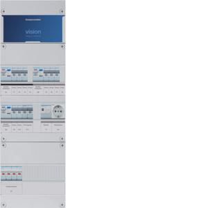 Groepenkast 8-groepenverdeler HS 3xALS 2P 30mA +F+T+W 3-fase