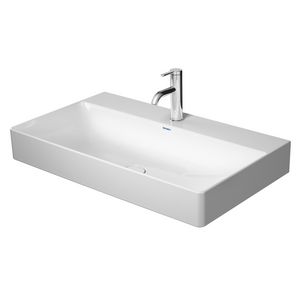 DURASQUARE #235380 wastafel 800mm wit met kraangat