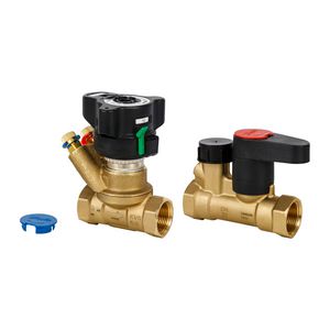 Set met kogel- en inregelafsluiter MSV-BD/S set DN15 bn.