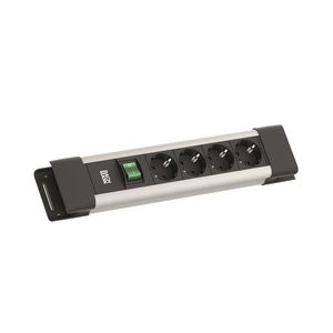 CONNECTUS 4x 230V RA schakelaar 2m RA grijs
