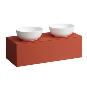Onderbouwkast 1200X500 1 lade cutout L+R Terracotta