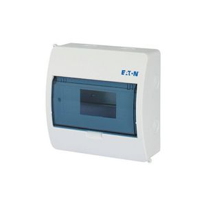 Installatiekast opbouw IP40 1x8TE deur transparant