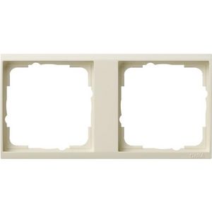 Tussenr. 2-voudig Gira Event Clear creme wit