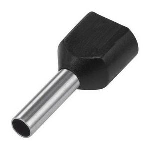 Zak a 100st. Adereindhuls dubbel zwart 1,5mm²/8
