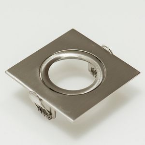 Downlight ring vierkant 88(76)mm geborsteld alum. 42180143