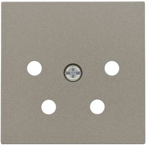 Afwerkingsset 4-polig inbouwcontactdoos PTT bronze