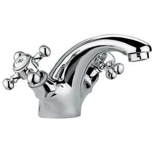 2-greeps VIOLA wastafelmengkraan + keramisch binnenwerk VLV071BR bronskleur