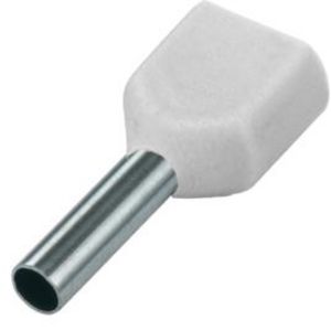 Zak a 100st. Adereindhuls dubbel wit 0,5mm²/8