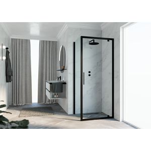Draaideur K2G 670-710x2000mm zwart helder