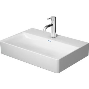 DURASQUARE #235660 wastafel 600mm wit met kraangat