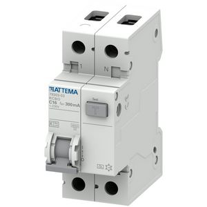 Aardlekautomaat 1P+N 16A C-karakteristiek 300mA VVE=6