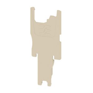 Afsluit- eindplaat d.beige h:19mm b:0.5mm V-0, VVE=50