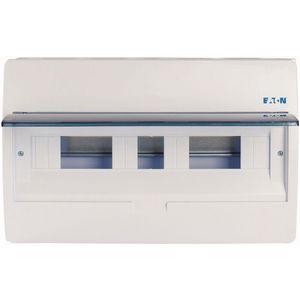 Installatiekast opbouw IP40 1x18TE deur transparant