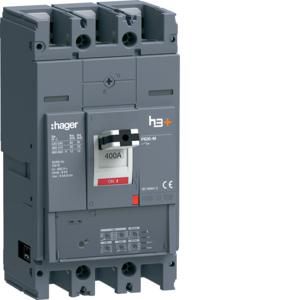 Vermogensautomaat h3+ P630 LSI 3P3D 400A 50kA boutaansl.