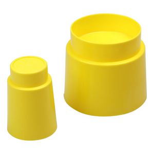 Afdekdoppen voorwandsysteem geel, 45mm + 90mm VVE=25