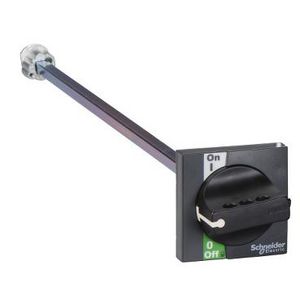 Draaibediening+verlengas Voorkant Zwart Acc. Compact INS4