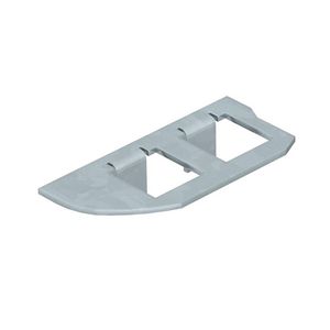 Montageplaat 2x gatenpatroon type F 174x166 rvs