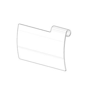 Afdekplaat toiletrolhouder 120x77x18mm Platina geb