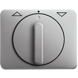 Centraalplaat v inb jaloezieschakelaar greep draai titanium (1740 DR-266)