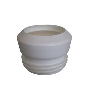 WC-Afvoermanchet recht kort 100 Wit 90mm hoog VVE=65