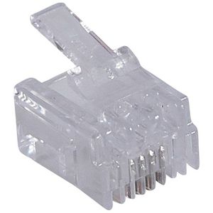 Plug RJ11 4 contacten VVE=50