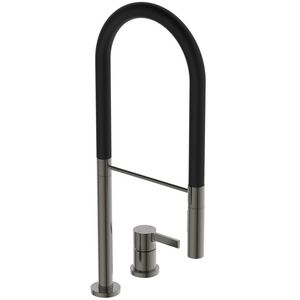 Keukenmengkraan pro 2-gats magnetic grey Gusto