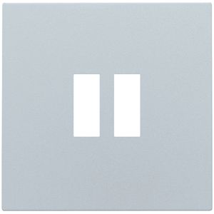 Afwerkingsset dubbele USB-A-lader sterling