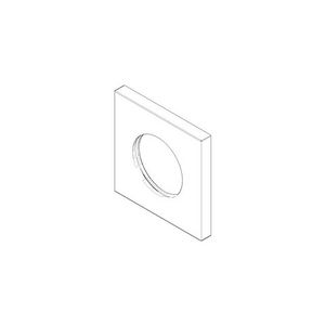Rozet 80x80x9x45,7mm chr