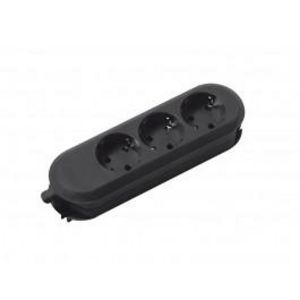 Smart 3x 230V RA zonder snoer zwart