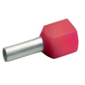 Zak a 100st. Adereindhuls bruin 10mm²/penlengte 14