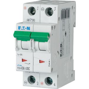 Installatieautomaat (MCB) PLS6 6A 2P C-karakteristiek DC, 6ka