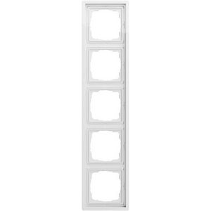 Afdekraam 5-voudig Gira F100 zuiver wit