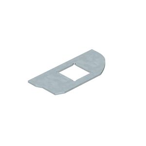Montageplaat 1x gatenpatroon type LE rvs A2 1.430