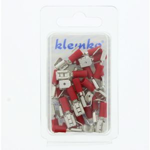 Blister a 25st. geisoleerde vlakstekerh tab 6,3mm 0,5-1,5mm²