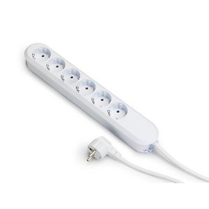 Smart 6x 230V RA 1,5mmet RA stekker wit